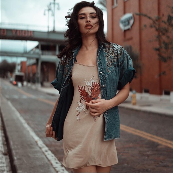 Tops - Vintage denim button up